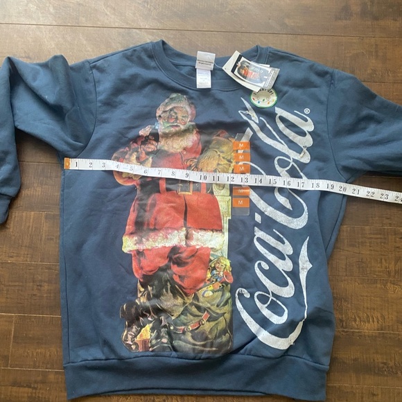 Freeze Blue Coca Cola Santa Crewneck Sweater - Picture 10 of 10